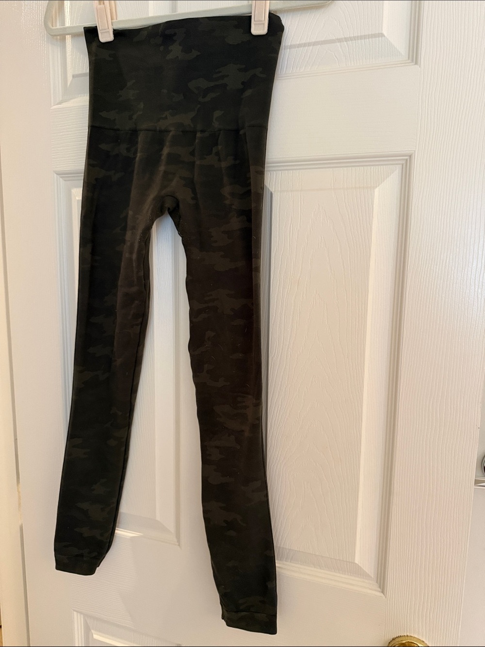 Spanx camo print compression leggings